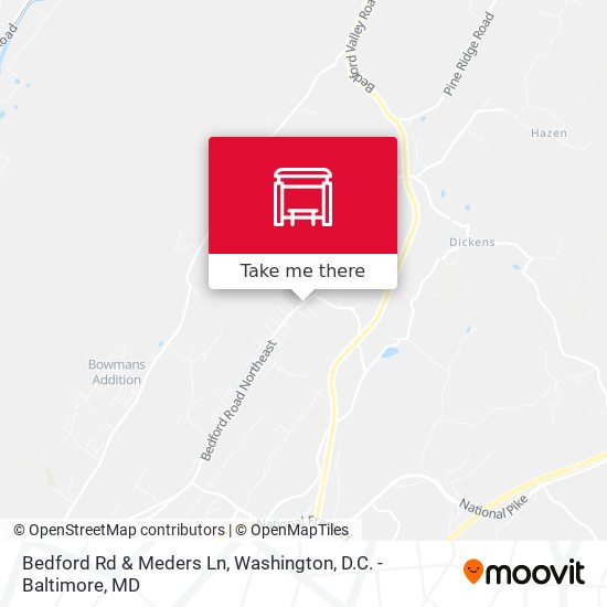 Mapa de Bedford Rd & Meders Ln