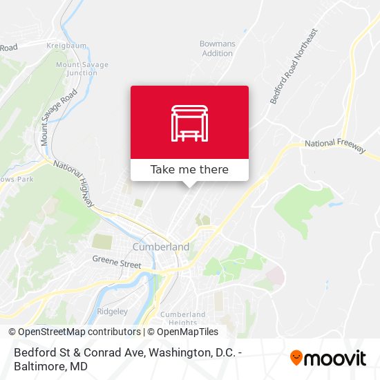 Mapa de Bedford St & Conrad Ave