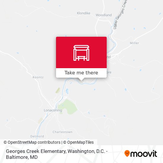Mapa de Georges Creek Elementary