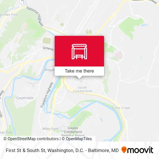 First St & South St map