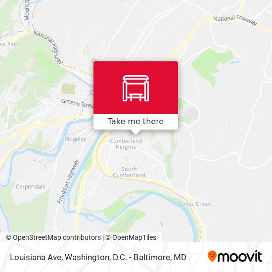 Louisiana Ave map