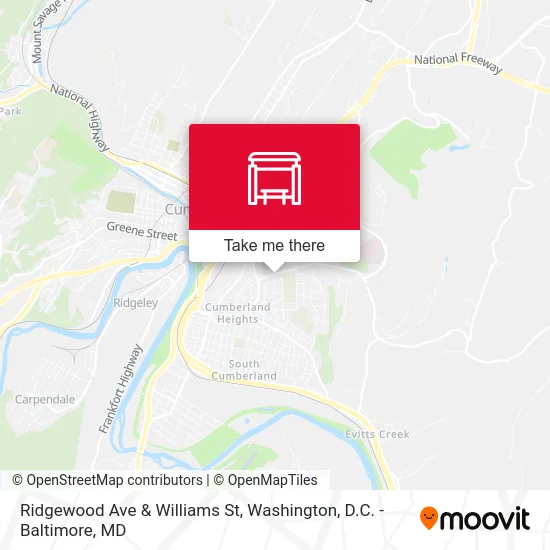 Ridgewood Ave & Williams St map