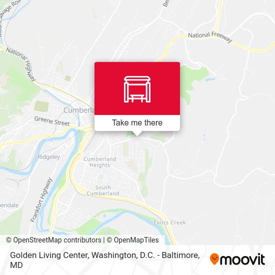 Golden Living Center map