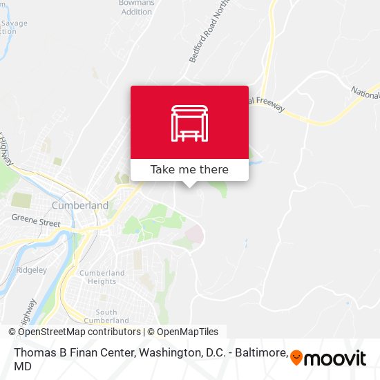 Thomas B Finan Center map
