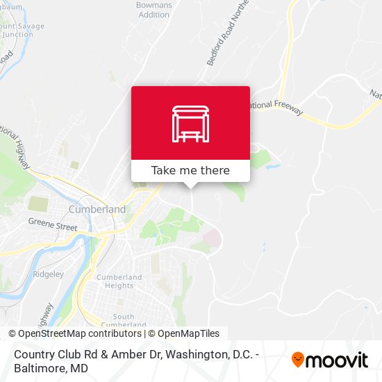 Country Club Rd & Amber Dr map