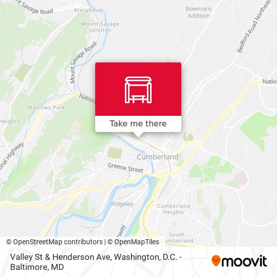 Mapa de Valley St & Henderson Ave