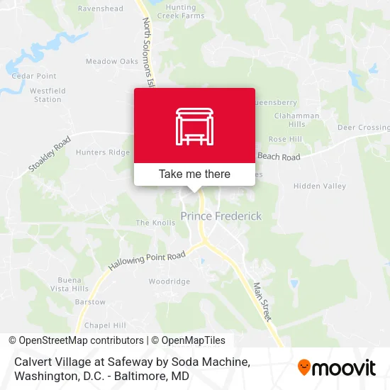 Calvert Village at Safeway by Soda Machine map