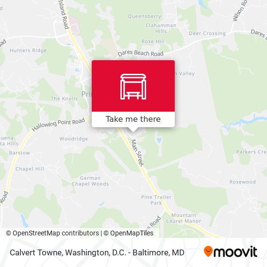 Mapa de Calvert Towne