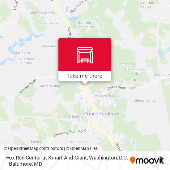 Mapa de Fox Run Center at Kmart And Giant