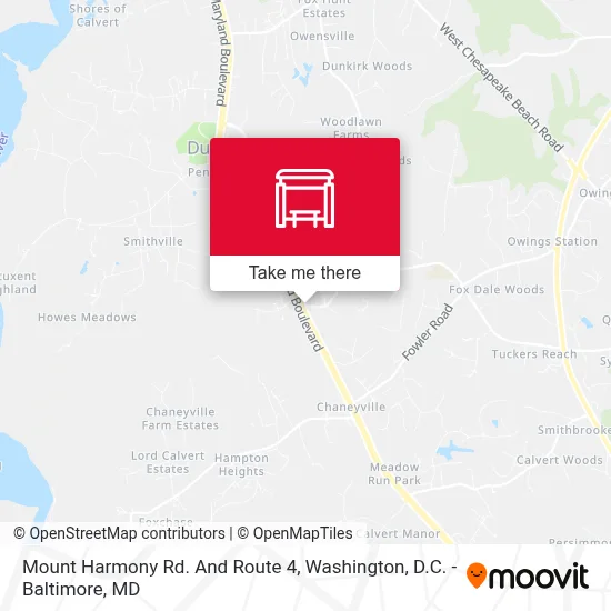 Mount Harmony Rd. And Route 4 map