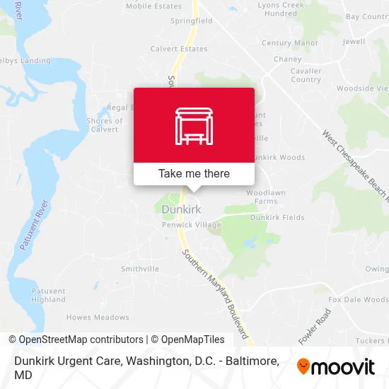 Dunkirk Urgent Care map