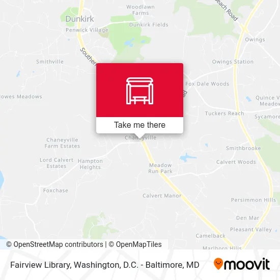Fairview Library map