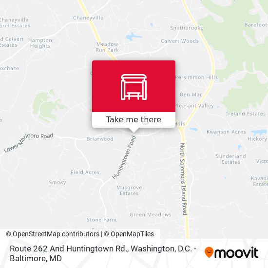 Mapa de Route 262 And Huntingtown Rd.