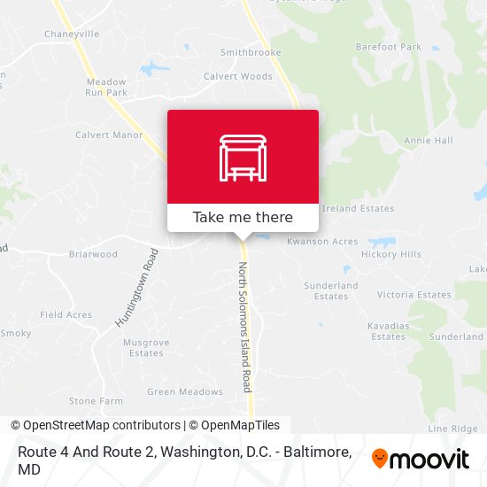 Route 4 And Route 2 map