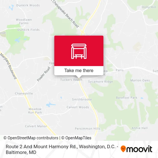 Route 2 And Mount Harmony Rd. map