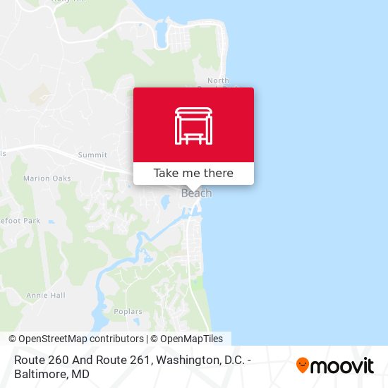 Route 260 And Route 261 map