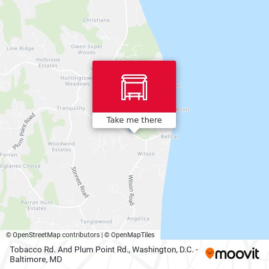 Mapa de Tobacco Rd. And Plum Point Rd.