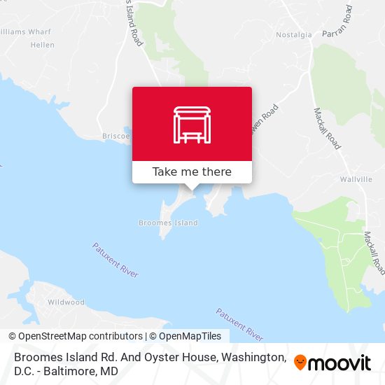 Mapa de Broomes Island Rd. And Oyster House
