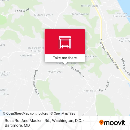 Ross Rd. And Mackall Rd. map