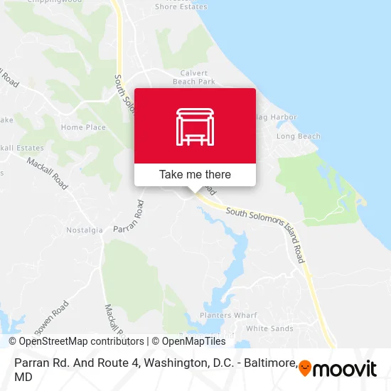 Parran Rd. And Route 4 map
