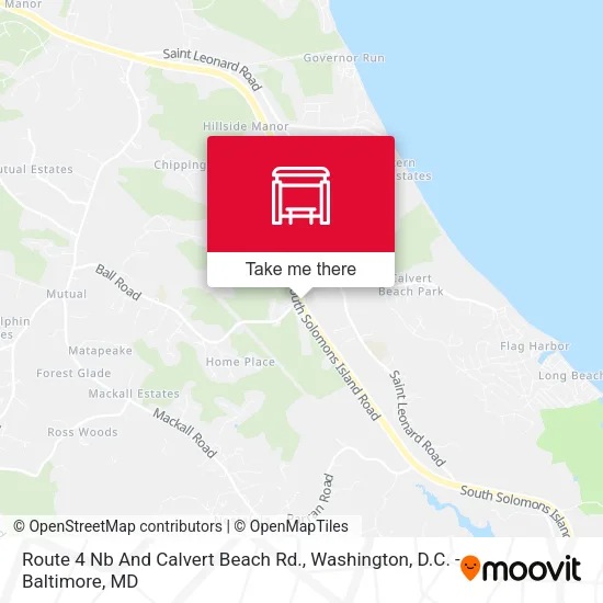 Mapa de Route 4 Nb And Calvert Beach Rd.