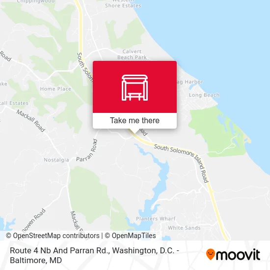 Route 4 Nb And Parran Rd. map