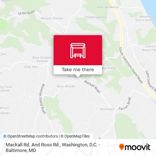 Mackall Rd. And Ross Rd. map