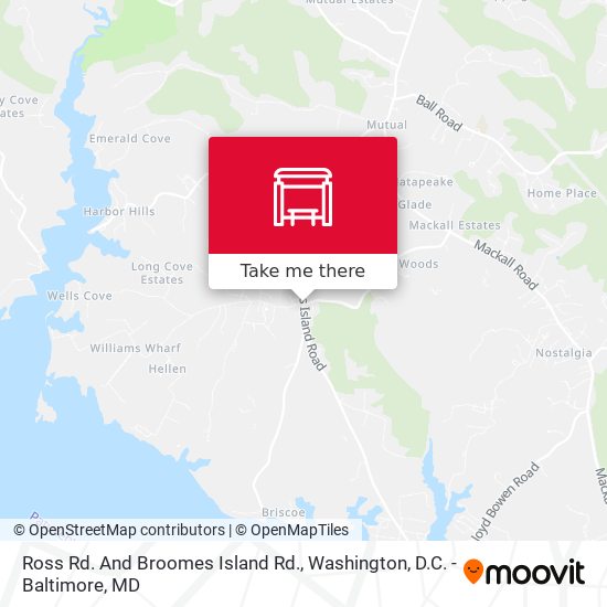 Mapa de Ross Rd. And Broomes Island Rd.
