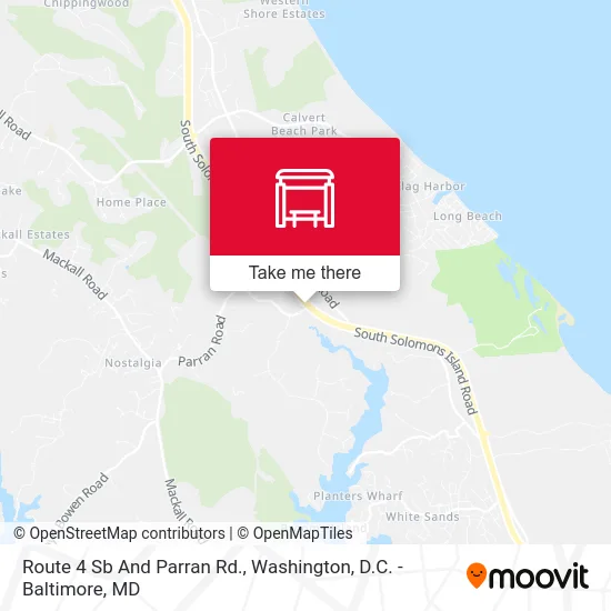 Route 4 Sb And Parran Rd. map
