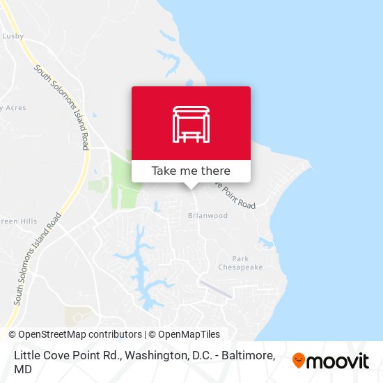 Little Cove Point Rd. map
