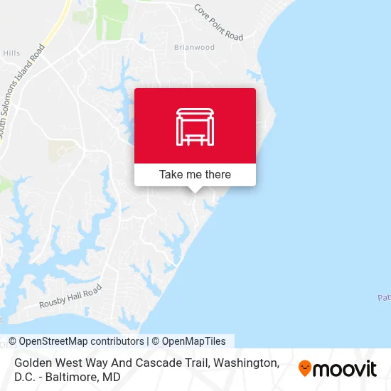 Golden West Way And Cascade Trail map