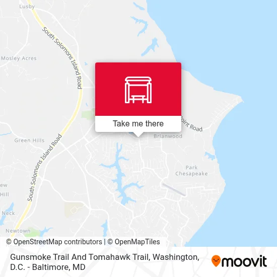 Gunsmoke Trail And Tomahawk Trail map