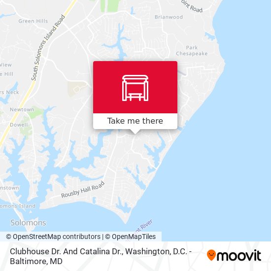 Clubhouse Dr. And Catalina Dr. map