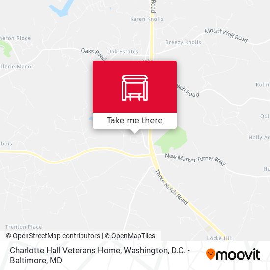 Mapa de Charlotte Hall Veterans Home