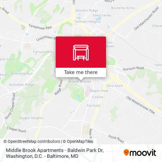 Middle Brook Apartments - Baldwin Park Dr map