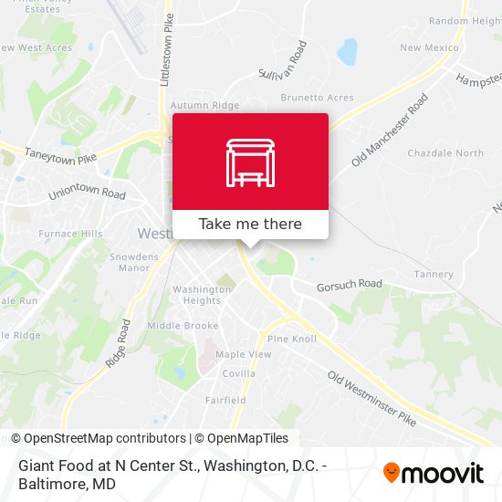 Giant Food at N Center St. map