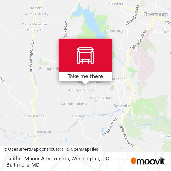 Gaither Manor Apartments map
