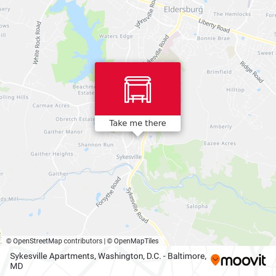 Mapa de Sykesville Apartments