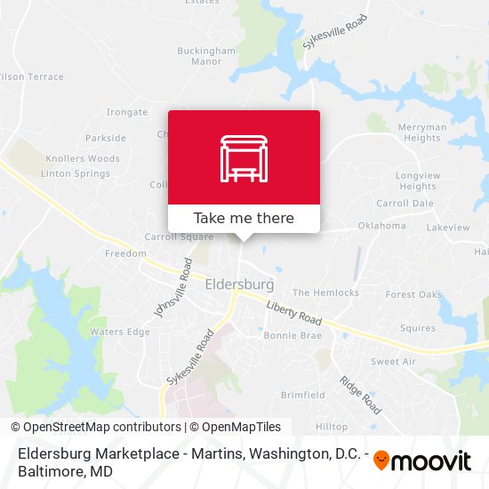 Eldersburg Marketplace - Martins map