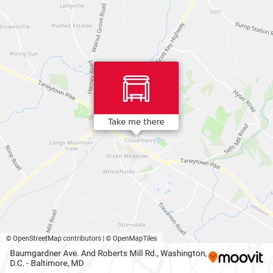 Baumgardner Ave. And Roberts Mill Rd. map