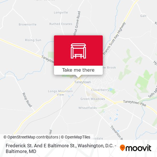 Mapa de Frederick St. And E Baltimore St.