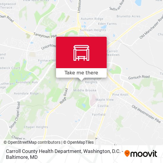 Mapa de Carroll County Health Department
