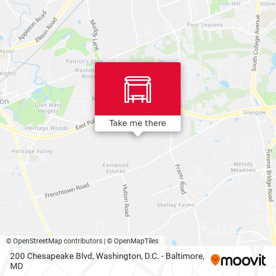 200 Chesapeake Blvd map