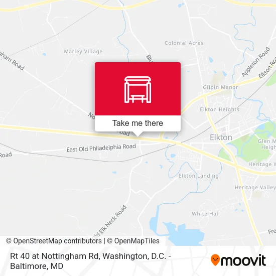 Rt 40 at Nottingham Rd map