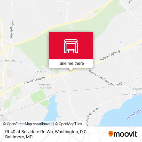 Rt 40 at Belvidere Rd Wb map