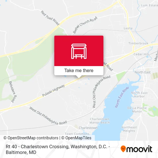 Rt 40 - Charlestown Crossing map