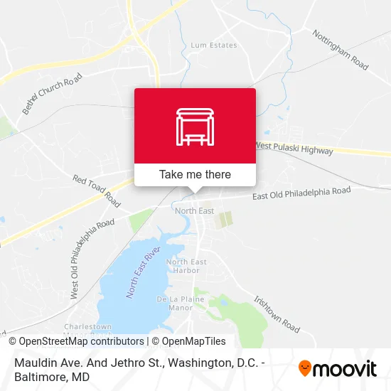 Mauldin Ave. And Jethro St. map