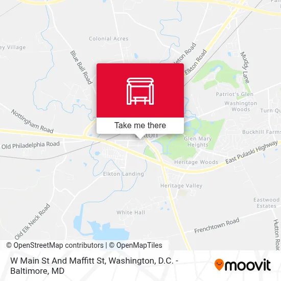 W Main St And Maffitt St map