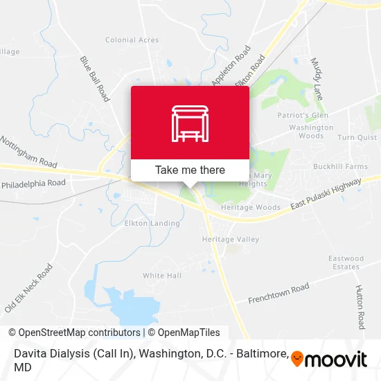 Davita Dialysis (Call In) map