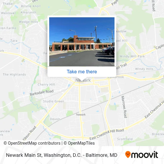 Newark Main St map